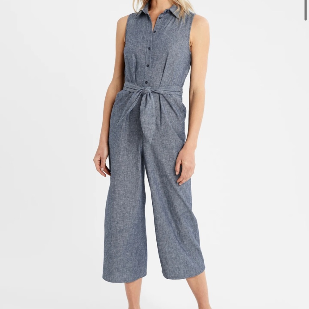 Banana republic Petite linen blend jumpsuit